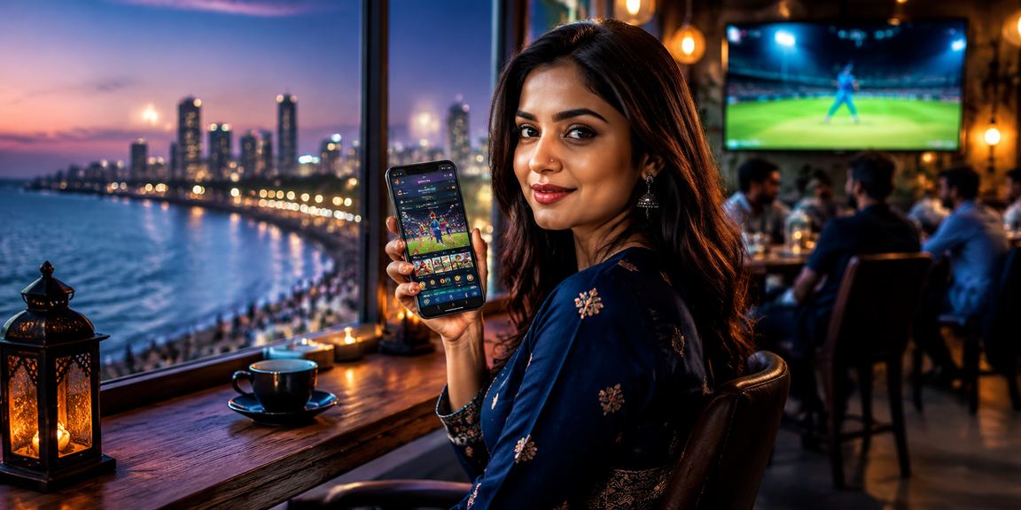 Delhi woman placing cricket bets on mobile app interface